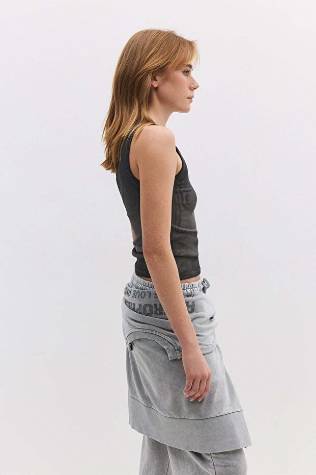 ärmellose Bluse - 4