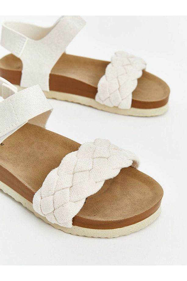 LCW STEPS Cırt Cırtlı Kız Çocuk Sandalet - 3