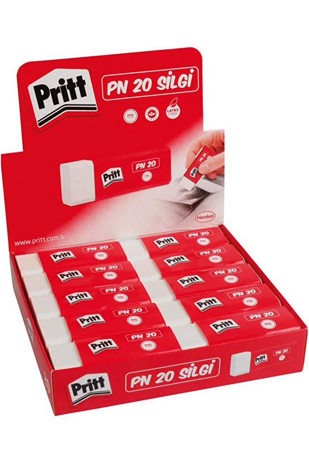 ERASER WHITE PACHET DE 20 BUCĂȚI - 1