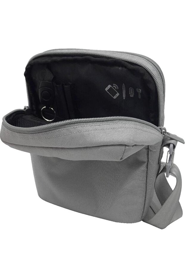 حقيبة كتف رمادية - 2