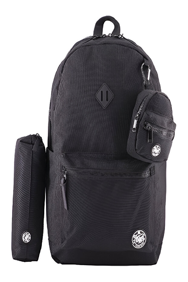 حقيبة ظهر كلاسيكية مع ملحق - 1