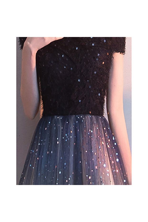 Rochie lunga de ocazie Ombre Star - 3