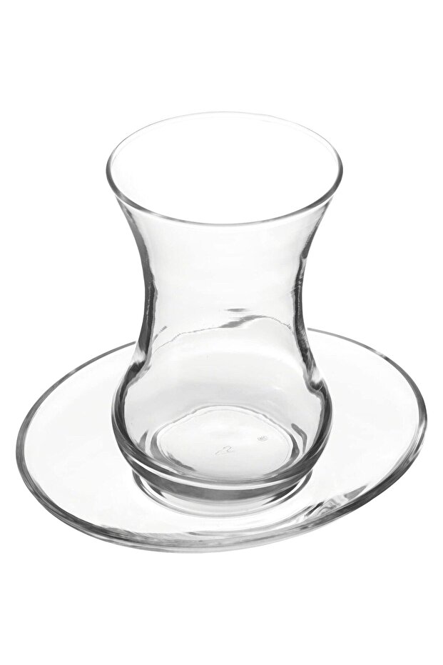 Set of 6 Tea Cups + 6 Saucers, LAV, Demet Model, 135 ml, 12 Pieces 6 Cups + 6 Saucers - 3