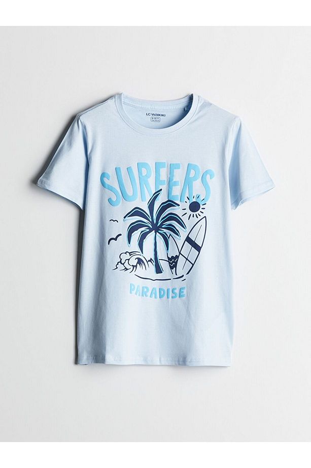 LCW Kids Bisiklet Yaka Erkek Çocuk Şortlu Pijama Takımı - 2