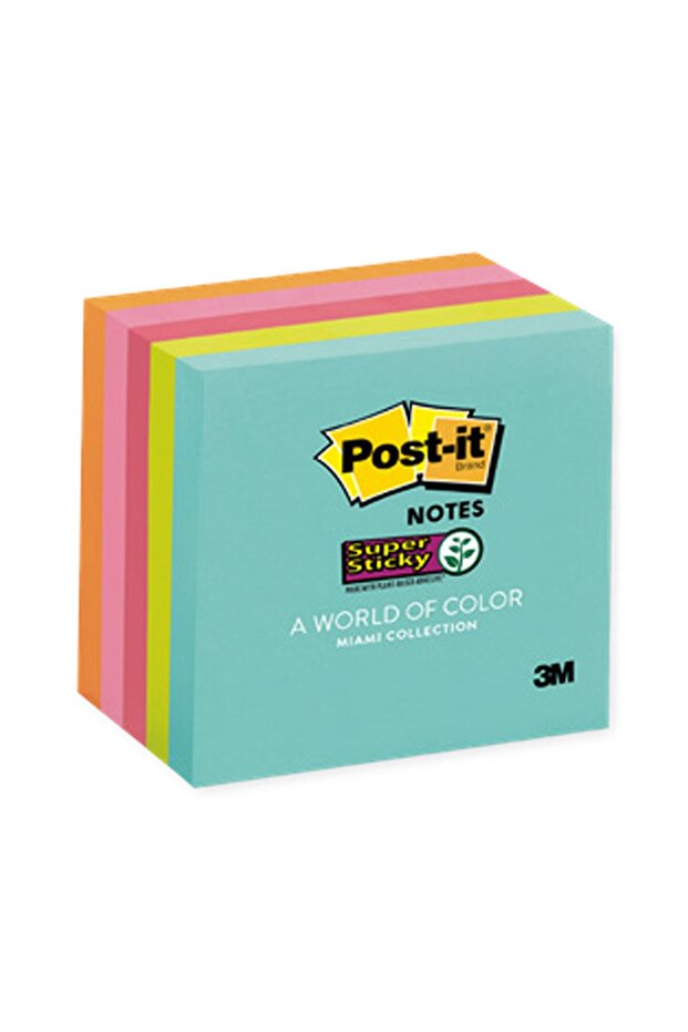 PostIt Miami 4x4 Ruled 5Pad
