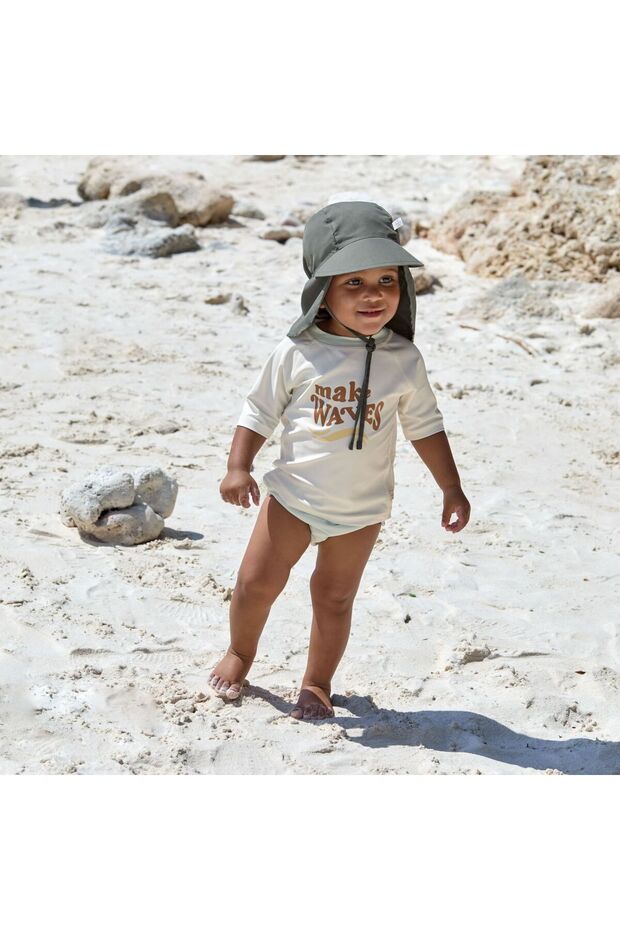 Flap Hat Uv Protection Hat Deep Olive - 4