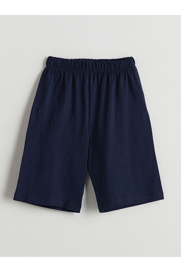 LCW ECO Bisiklet Yaka Erkek Çocuk Şortlu Pijama Takımı - 4