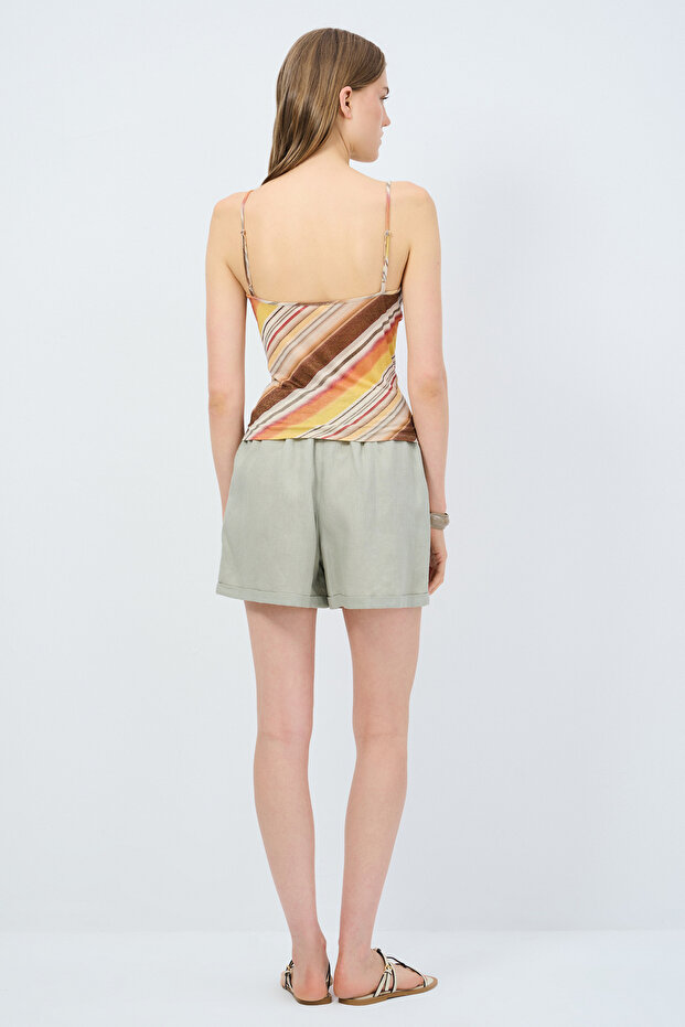 Askılı Örme Bluz - 5