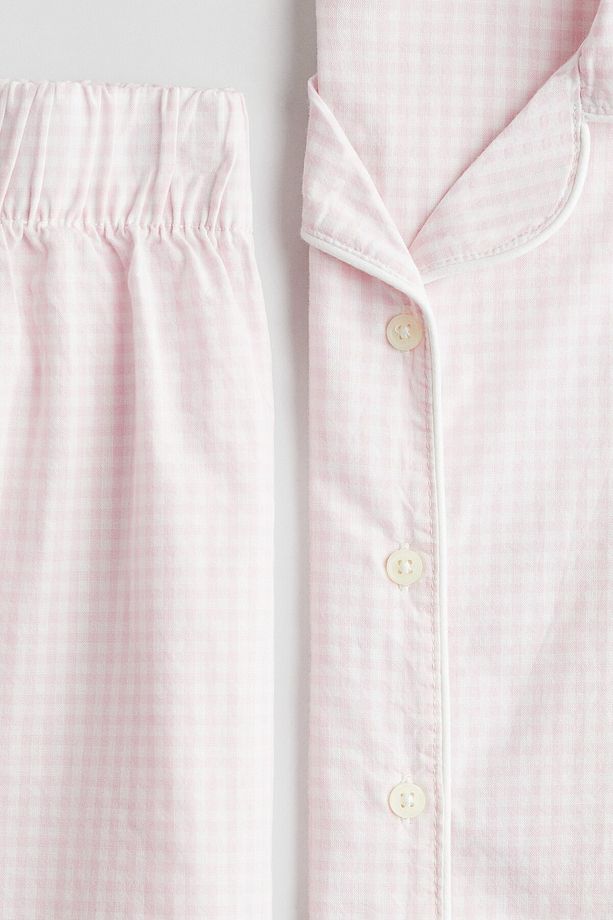 Pamuklu Poplin Pijama Takımı - 6
