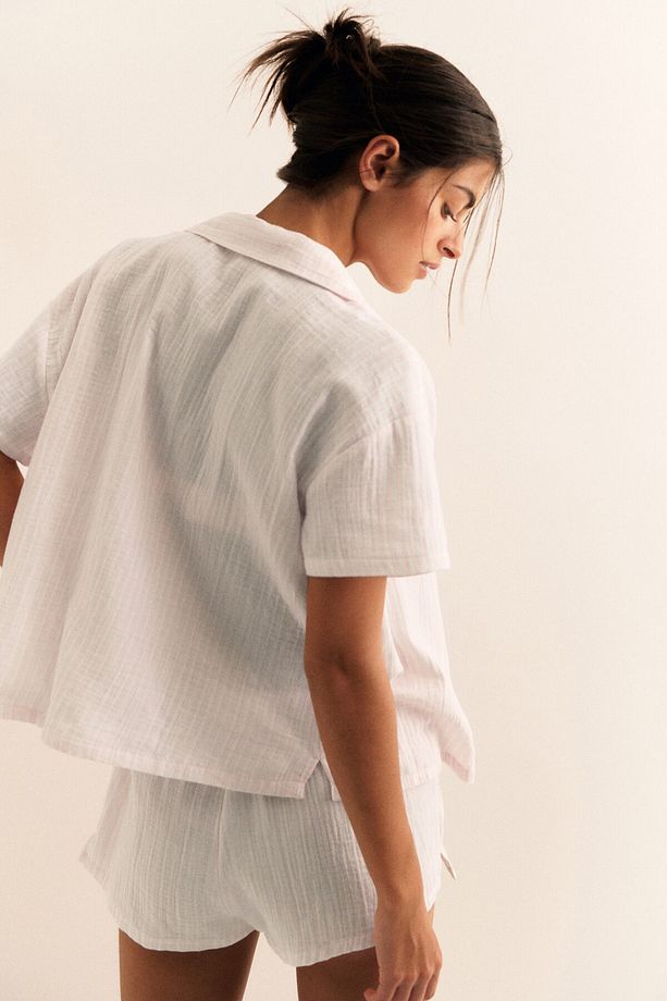 Pamuklu Muslin Pijama Takımı - 5