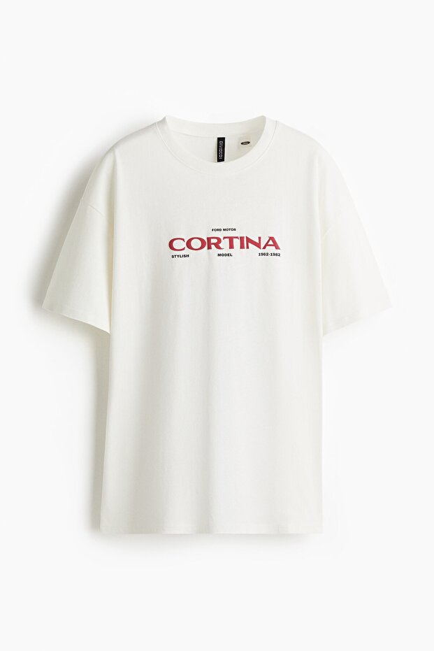 Baskılı Oversize Tişört - 3