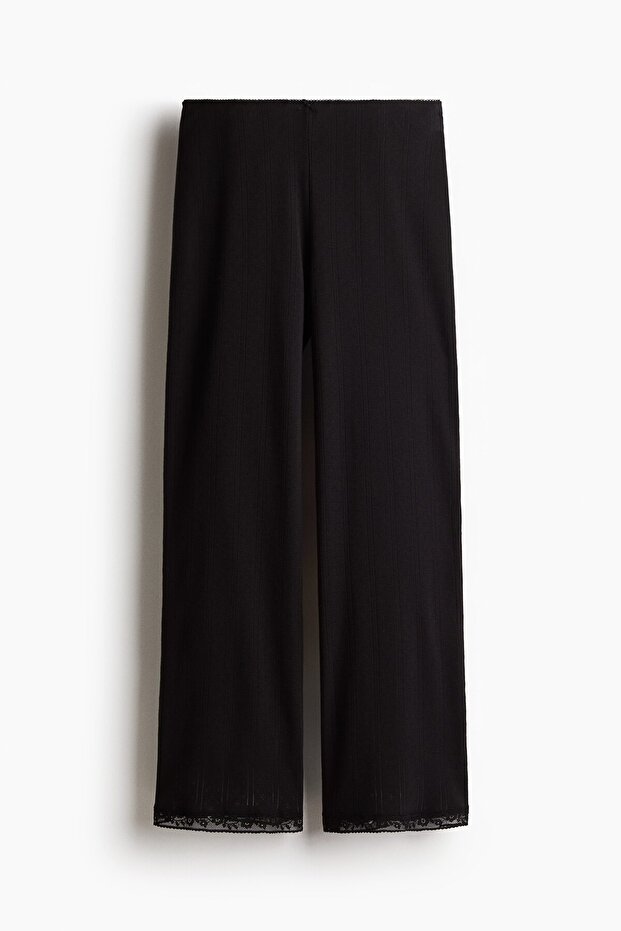 Delik Desenli Pijama Altı - 4