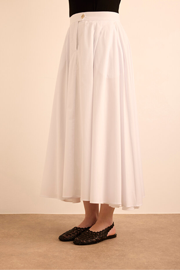 Cotton Evaze Etek - 5