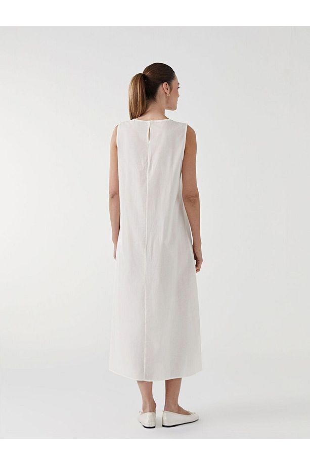 LCW Modest Bisiklet Yaka Kadın Elbise - 4