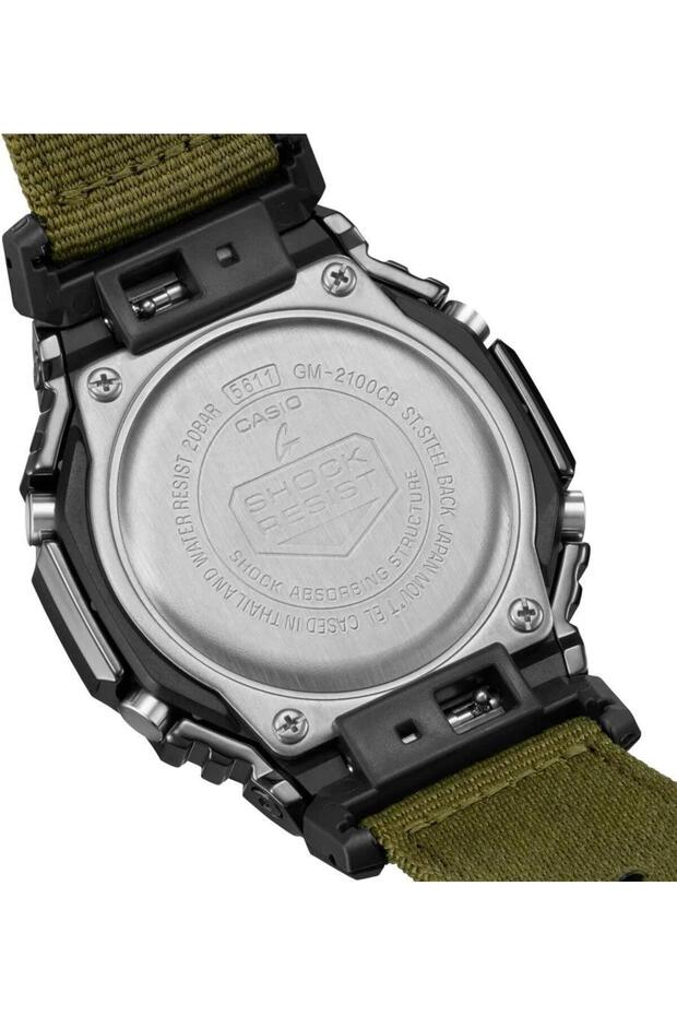 G-Shock GM-2100CB-3ADR Yeşil Kumaş Kordon Erkek Kol Saati - 4