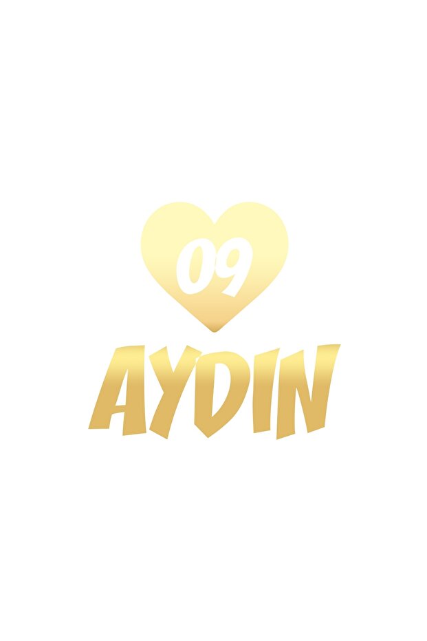 Heart 09 Aydın Car Sticker 17X17 cm Gold