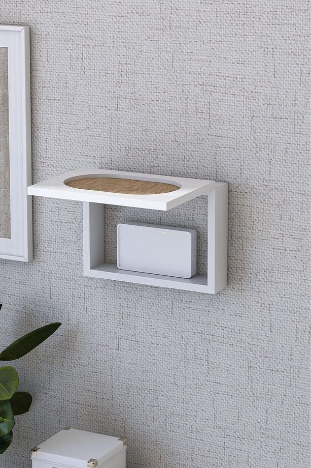 İskandinav Tarzı MDF Dekoratif Modem Saklama Kutusu - 2
