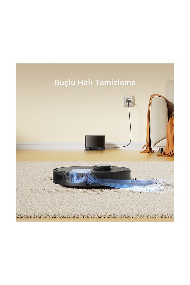 En Hızlı D9 Max Gen 2 Vacuumix Mop Robot Süpürge , 6000 Pa Vormax , 570 Ml , Siyah - 7