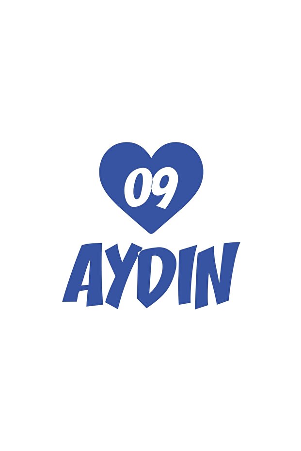 Heart 09 Aydın Car Sticker 17X17 cm Blue