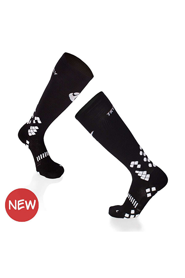 Long compression knee socks Black - 1