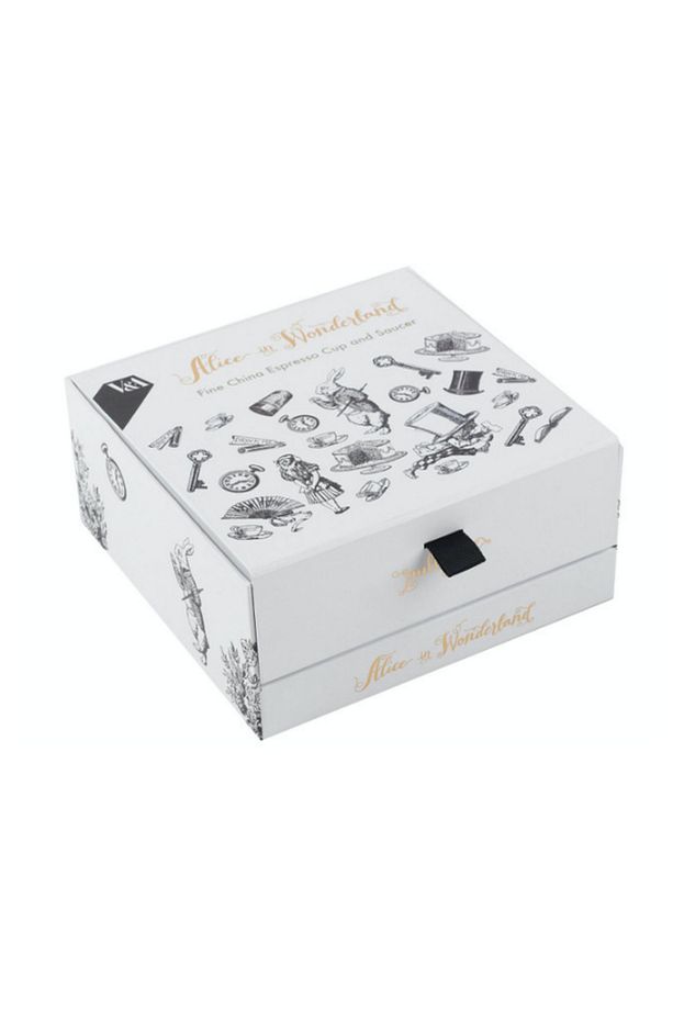 x V&A Alice In Wonderland 100ml Porselen Kahve Fincanı - 3