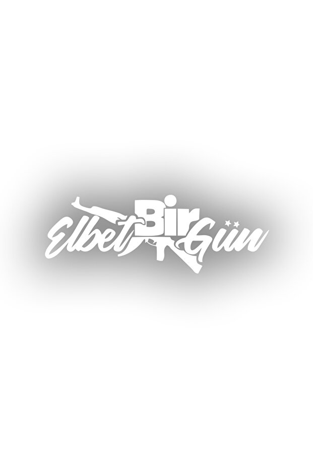 Elbet One Day Ak-47 Car Sticker 17X17 cm White