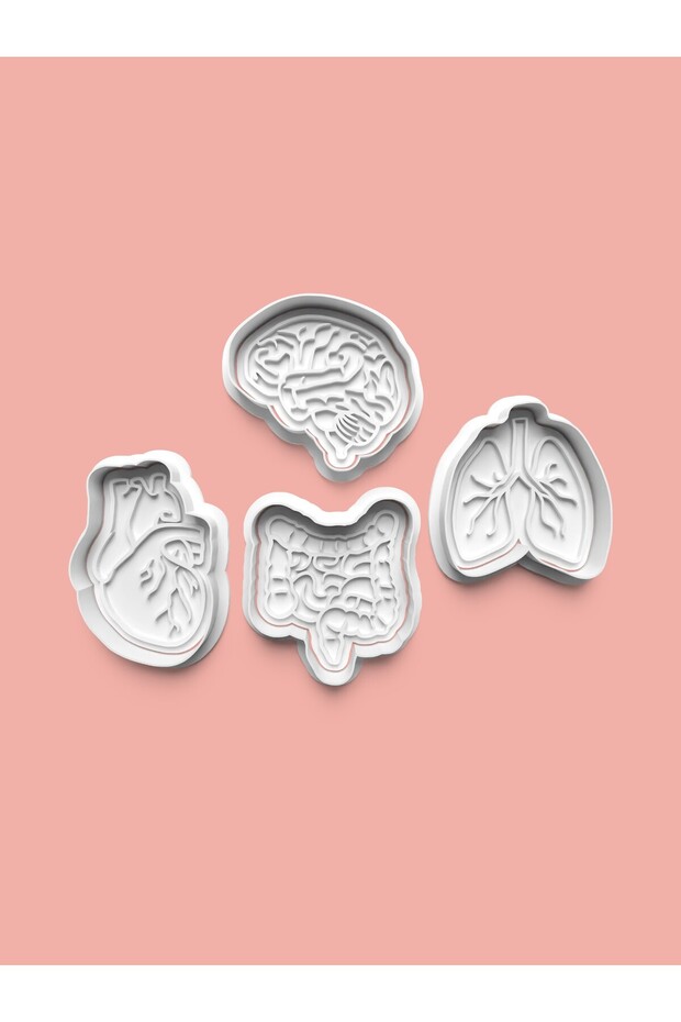 Organas Cookie Mold and Sugar Dough Mold Set of 4 0582-Set