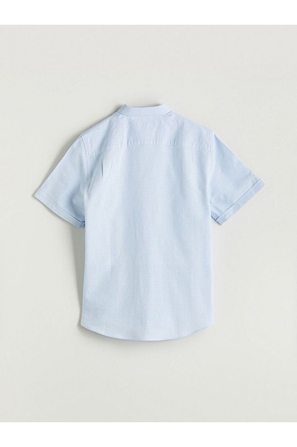 LCWAIKIKI Classic Regular Fit Kısa Kollu Armürlü Erkek Gömlek - 2