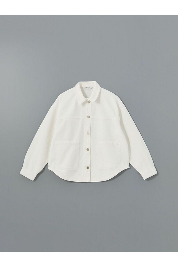 LCW Vision Oversize Kadın Jean Gömlek Ceket - 5