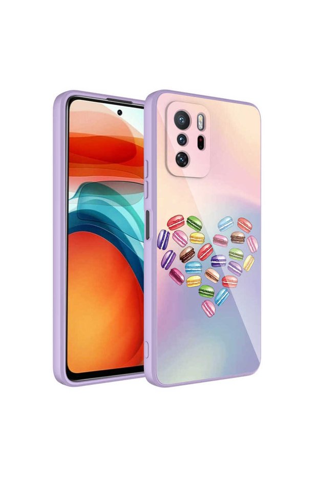 Redmi Note 10 Pro Case Patterned Hard Silicone Epoxy Cover with Camera Protection - No1