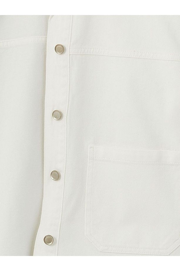 LCW Vision Oversize Kadın Jean Gömlek Ceket - 6