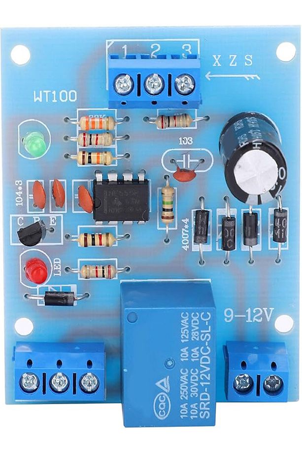 12V Su Sıvı Seviyesi Kontrol Modülü Röle Çıkışlı Pompalama Drenaj Anahtarı Kontrol Devre Kartı - 5
