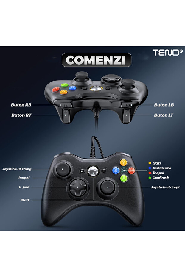 Wireless Controller For Console, Compatible Ps4/Ps5/Xbox/Switch/Pc, Orange - 3