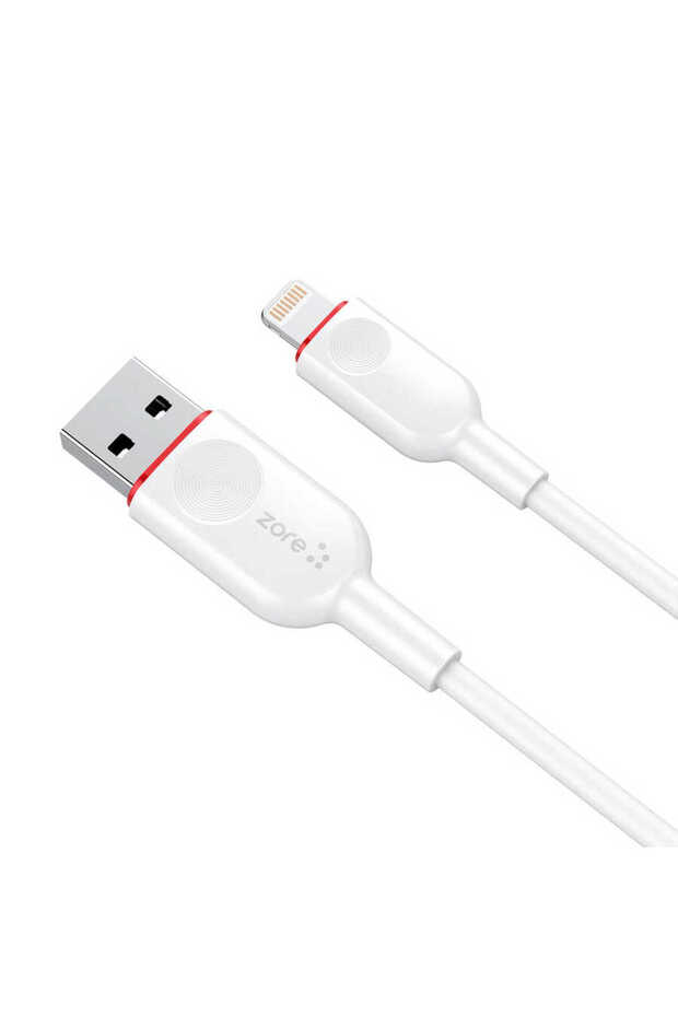 كابل USB لايتنينج ZCL-02 أبيض-KLFS