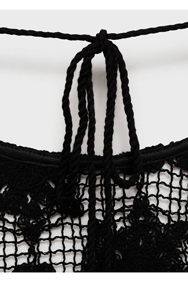 Dantel kısa elbise - 7