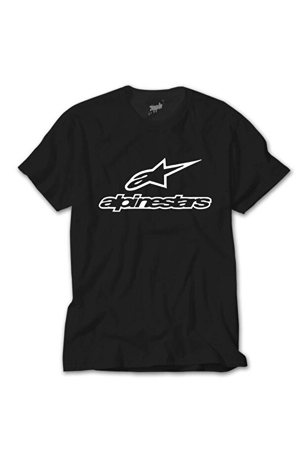 Alpinstars Logo Text Black T-Shirt - 1