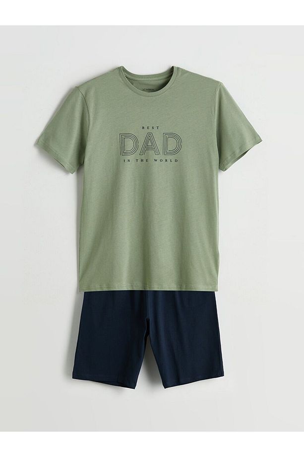 Standart Kalıp Erkek Şortlu Pijama Takımı - 5