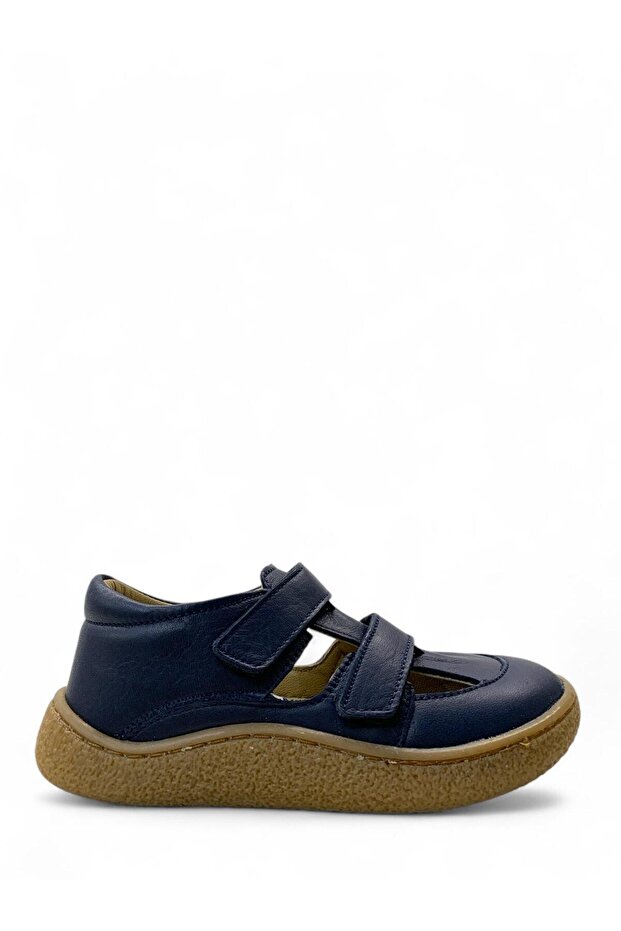 515 Orthopedic 100% Genuine Leather Boy's Navy Blue Ultra Soft Summer Shoes