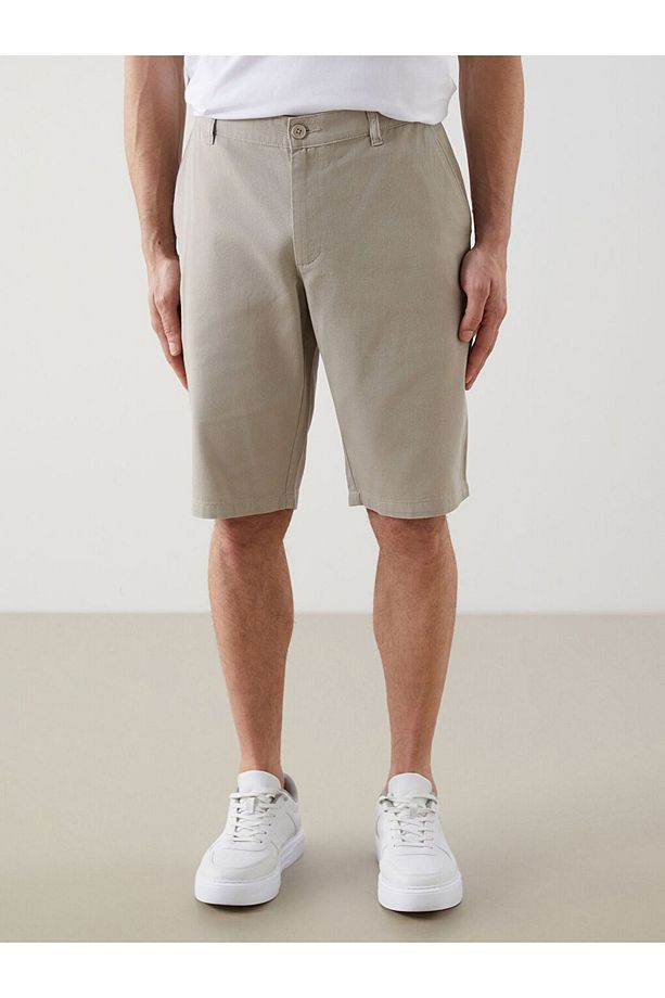 LCWAIKIKI Classic Standart Kalıp Gabardin Erkek Şort - 2