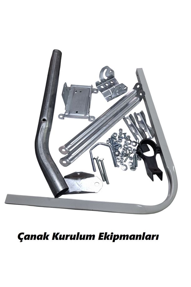 70 Cm Çanak + 15 Mt Hazır Anten Kablosu 3D 4K + 2'li Lnb YE 202 + 4 Contalı F Konnektör (Next) - 3
