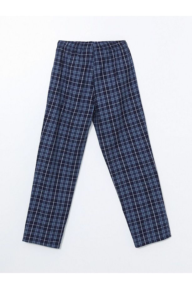 Standart Kalıp Ekose Erkek Pijama Alt - 6