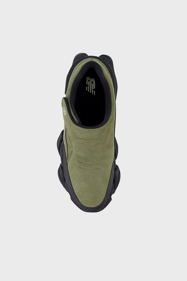 Logolu Süet Kalın Taban Cırtlı Sneaker Ayakkabı Unisex AYAKKABI U8040UOC - 4