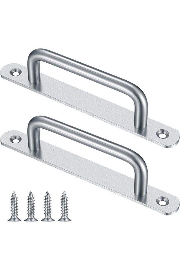 Gaomoeny 2 Pcs Sliding Door Handles, Pull Push Door Handles, Stainless Steel Sliding Bathroom Kitche