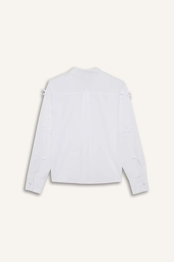 Regular Fit Poplin Uzun Kollu Tunik F2724AX25SP - 3