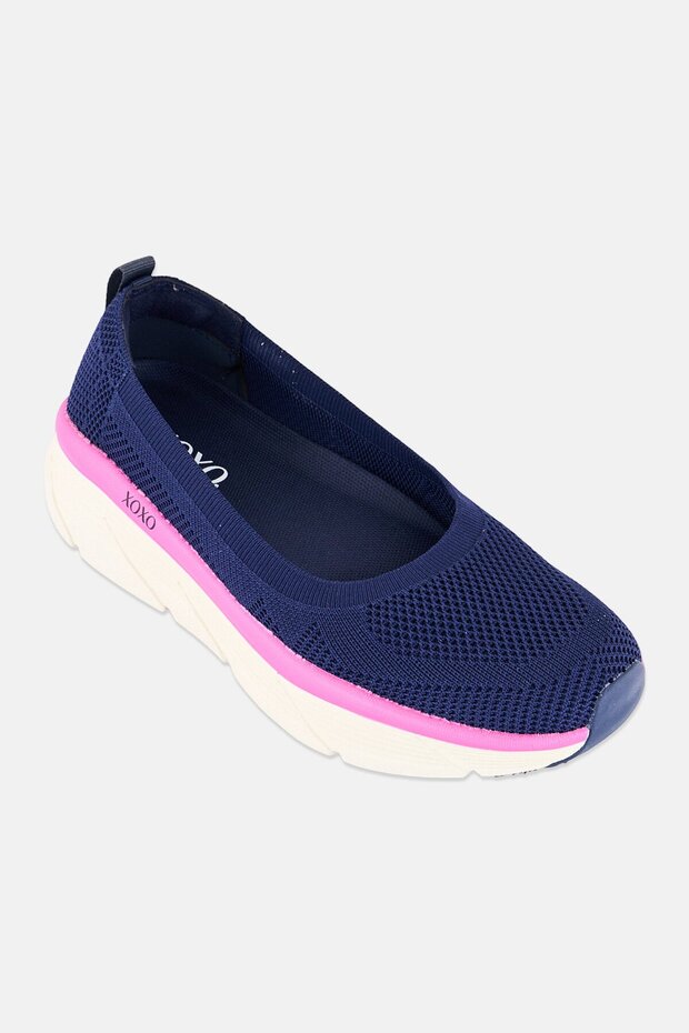 Women Slip On Casual Shoes, Navy