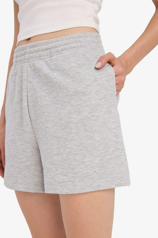 Regular Fit Beli Lastikli Basic Düz 2'li Şort F5592ax25sm - 5