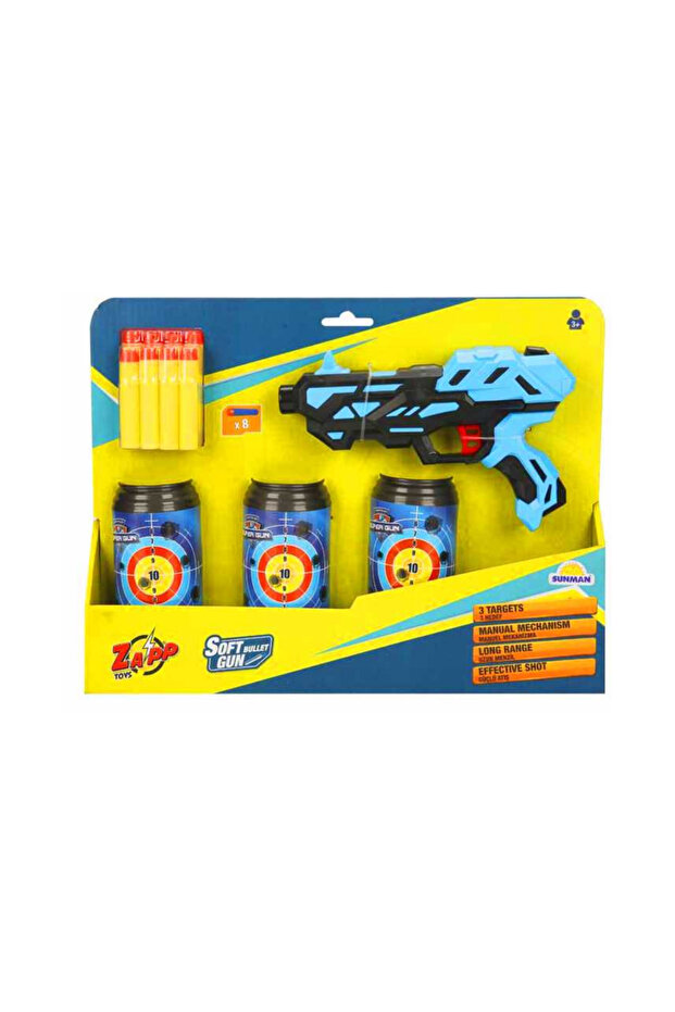 ZAPP SÜNGER TABANCASI AO-6002A3 3 HEDEF 8 MERMİ 3+ - 1