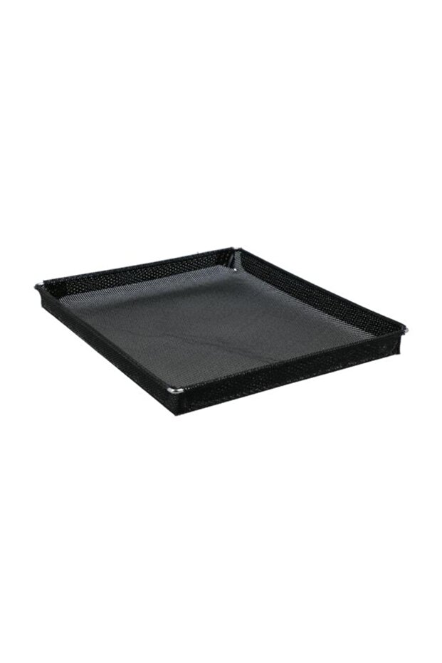 سلة NOSTIK مستطيلة الشكل مصنوعة من النايلون المتين غير اللاصق لحفظ الأطعمة، باللون الأسود - 2