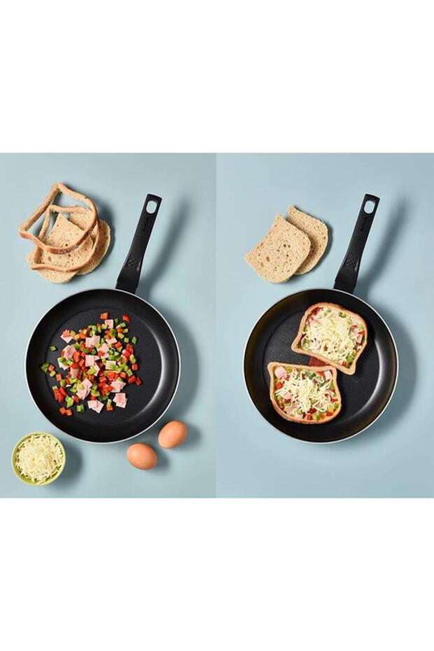Tefal Easy Clean Non Stick Fixed Handle Frying Pan Red and Black 26cm - 3