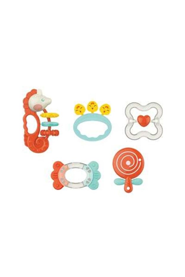 Teether Rattle Toys,5pcs - 1